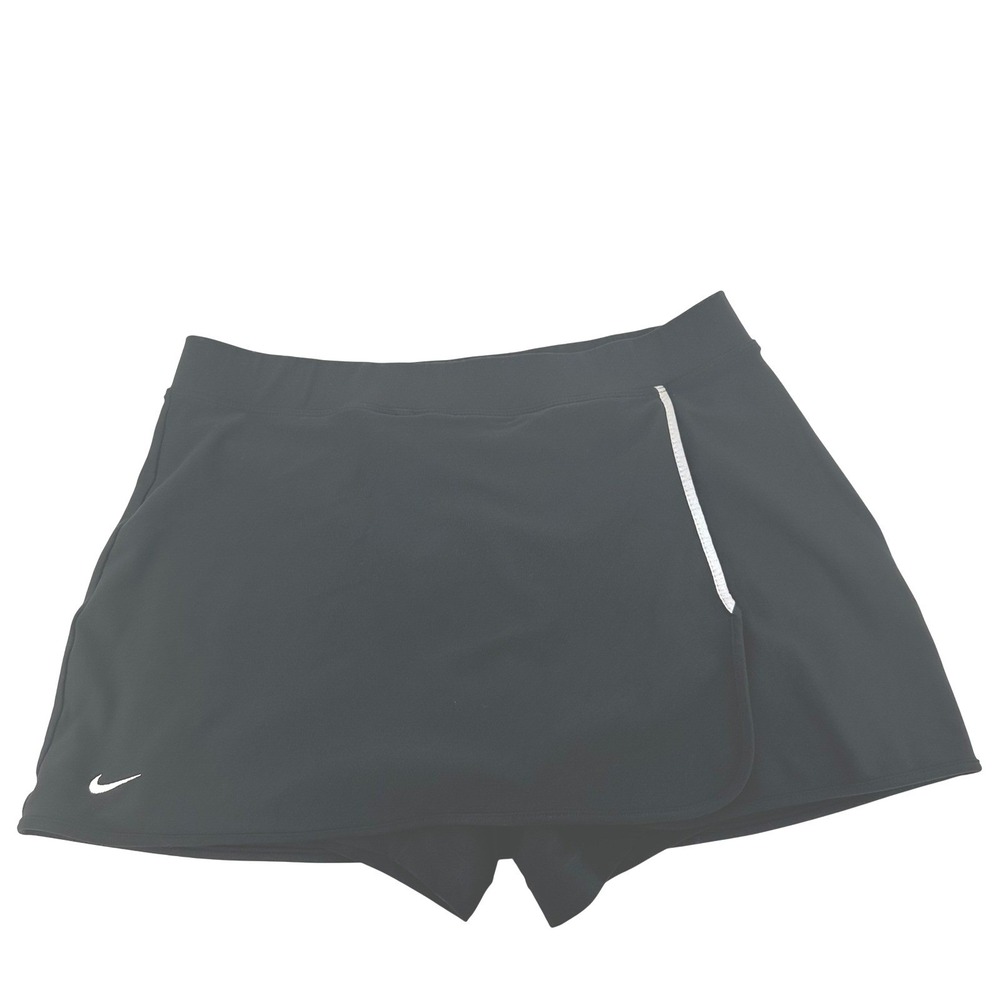 Nike Womens Running Skort Black Dri Fit Athletic Gym Workout Athletic Size M